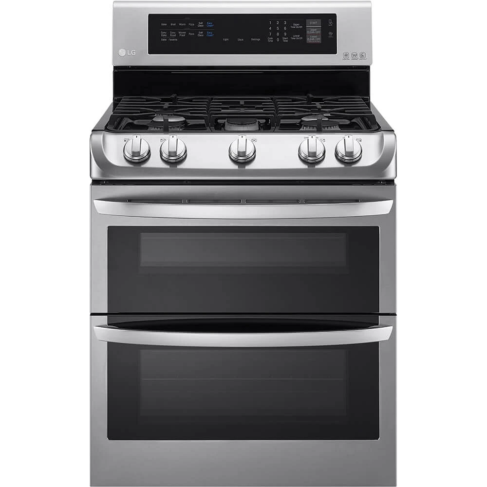 LG LDG4313ST 6.9 cu. ft. Double Oven Gas Range | Electronic Express