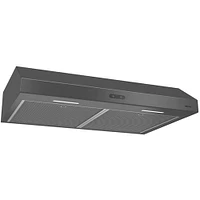 Broan BCDF136BLS Glacier 36 inch Black Stainless Under Cabinet Range Hood | Electronic Express