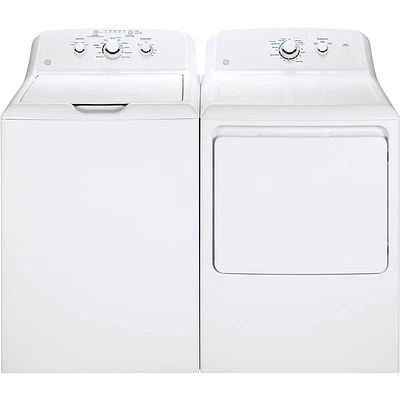 G.E. GTW335PR  White Top Load Washer/Dryer Pair | Electronic Express