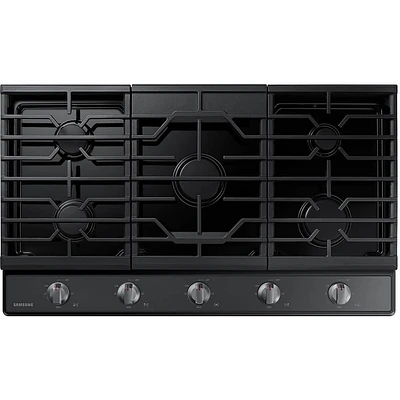 Samsung NA36R5310FG 36 inch Black Stainless 5 Burner Gas Cooktop | Electronic Express