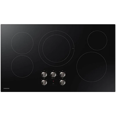 Samsung NZ36R5330RK 36 inch Black 5 Burner Electric Cooktop | Electronic Express