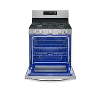 5.8 cu.ft. Stainless Gas Convection Smart Range with AirFry | Electronic Express