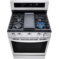 LG 5.8 Cu. Ft. Stainless Steel Gas Range with Air Fry | Electronic Express