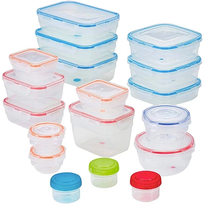 Lock & Lock HPL321A18 Easy Essentials Food Storage Container Set - 36pc. | Electronic Express