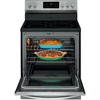 Frigidaire GCRE3038AF 5.4 Cu.Ft. Stainless Electric Range with Steam Clean | Electronic Express