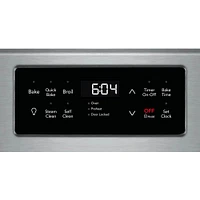 Frigidaire GCRE3038AF 5.4 Cu.Ft. Stainless Electric Range with Steam Clean | Electronic Express