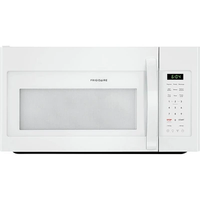 Frigidaire FFMV1846VW 1.8 Cu.Ft. White Over-the-Range Microwave | Electronic Express