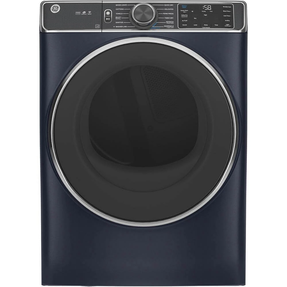 GE GFD85ESPNRS 7.8 Cu.Ft. Sapphire Blue Electric Smart Dryer | Electronic Express