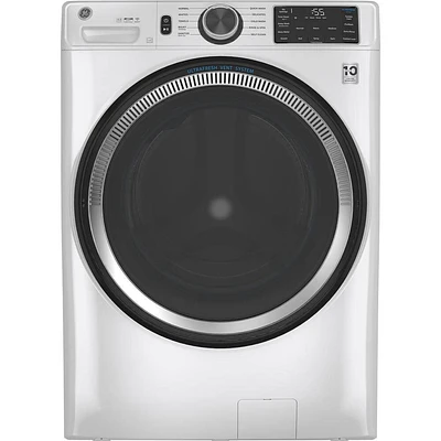 GE 4.8 Cu. Ft. White Smart Front Load Washer With UltraFresh Vent System | Electronic Express