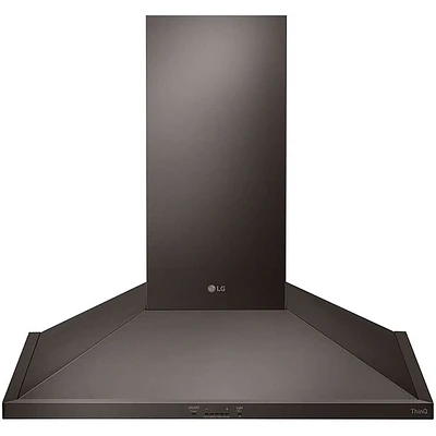 LG HCED3615D 36 inch Black Stainless Wall Mount Chimney Hood | Electronic Express