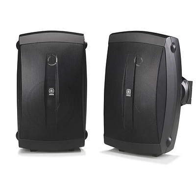 Yamaha NSAW150BLK Outdoor Bookshelf Speaker (Pair) - Black | Electronic Express