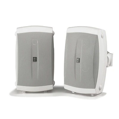 Yamaha NSAW150WH Outdoor Bookshelf Speaker (Pair) - White | Electronic Express