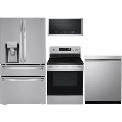 LG LF30SSCIKIT 4 pc. Stainless French Door Kitchen Package | Electronic Express