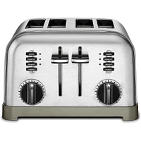 Cuisinart4-Slice Brushed Stainless Metal Classic Toaster | Electronic Express
