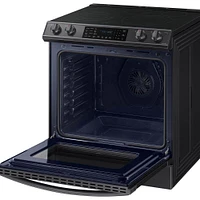 Samsung 6.3 cu. ft. Black Stainless Slide-in Electric Range | Electronic Express