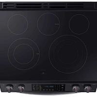 Samsung 6.3 cu. ft. Black Stainless Slide-in Electric Range | Electronic Express