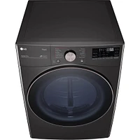 LG 7.4 cu. ft. Large Capacity Black Front Load Electric Dryer | Electronic Express