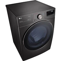 LG 7.4 cu. ft. Large Capacity Black Front Load Electric Dryer | Electronic Express