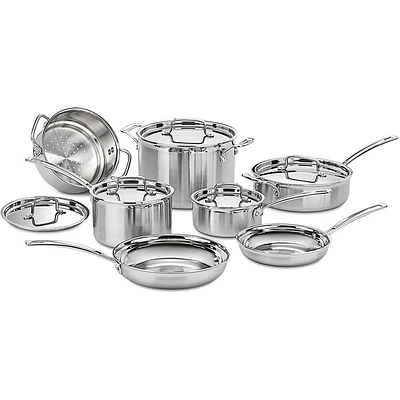 Multiclad Pro Triple Stainless Cookware 12 Piece Set | Electronic Express