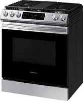 Samsung 6.0 Cu. Ft. Stainless Slide-In Gas Range with Fan Convection | Electronic Express