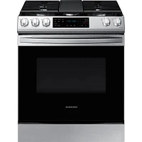 Samsung 6.0 Cu. Ft. Stainless Slide-In Gas Range with Fan Convection | Electronic Express