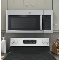 GE 1.6 Cu. Ft. Over-the-Range Microwave Oven with Recirculating Venting | Electronic Express