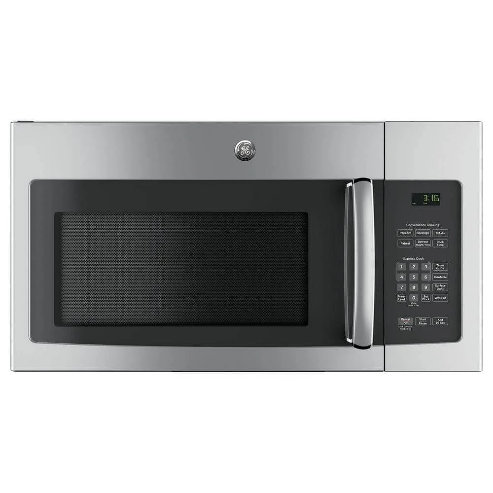 GE 1.6 Cu. Ft. Over-the-Range Microwave Oven with Recirculating Venting | Electronic Express