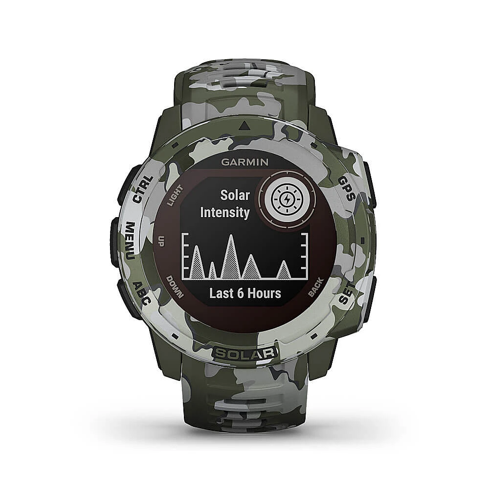 Garmin Instinct® Solar Camo Rugged GPS Smartwatch 45mm | Electronic Express