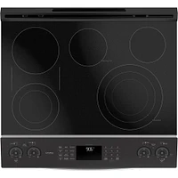 GE Profile 6.6 Cu. Ft. Smart Stainless Double Oven Electric Range  | Electronic Express