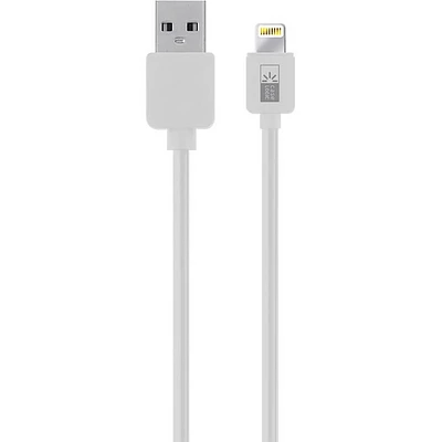 3.5 Ft Sync & Charge Lightning Cable - White | Electronic Express