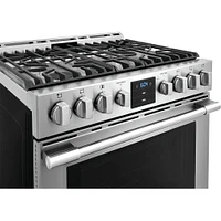 Frigidaire Professional 5.6 Cu. Ft. Stainless Front Control Gas Range with Air Fry  | Electronic Express