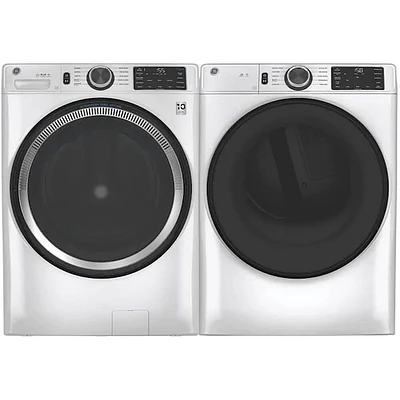 GE White Front Load Washer/Dryer Pair | Electronic Express