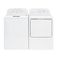 Hotpoint White Top Load Washer/Dryer Pair  | Electronic Express