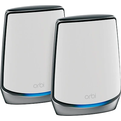 Netgear Orbi AX6000 Tri-band Mesh WiFi 6 System (2-pack) - White | Electronic Express