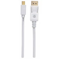 manhattan Mini DisplayPort Male to DisplayPort Male 1m - White | Electronic Express