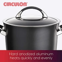 Circulon Symmetry 11-Piece Hard Anodized Aluminum Nonstick Set- Black | Electronic Express