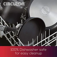 Circulon Symmetry 11-Piece Hard Anodized Aluminum Nonstick Set- Black | Electronic Express