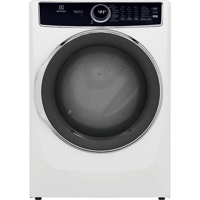 Electrolux ELFE753WPDPR White Steam Front Load Laundry Package with Pedestals | Electronic Express