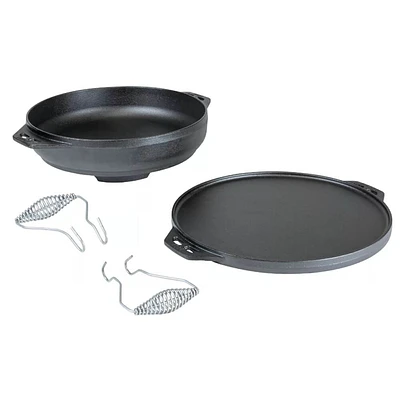 Lodge 14 inch Cast Iron Cook-It-All | Electronic Express