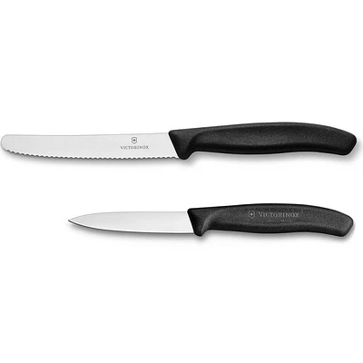 Victorinox Swiss Classic 2-Piece Red Knife Set