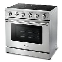 Thor Kitchen 36 inch Stainless Professional Electric Range | Electronic Express