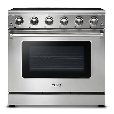 Thor Kitchen 36 inch Stainless Professional Electric Range | Electronic Express