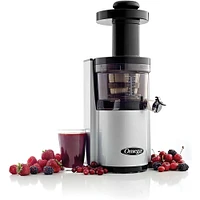 Omega Vertical Slow Masticating Compact Juice Extractor - Silver | Electronic Express