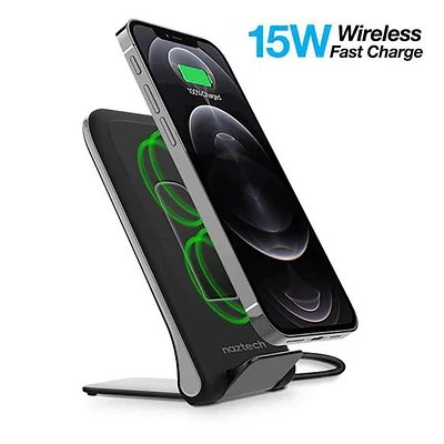 Naztech Power Stand 15W Foldable Fast Wireless Charger | Electronic Express