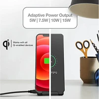 Naztech Power Stand 15W Foldable Fast Wireless Charger | Electronic Express