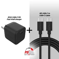 Naztech 6ft 30W PD Wall Charger And USB-C | Electronic Express