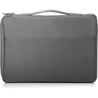 HP 15 inch Cross-Hatch Notebook Carry Sleeve with Handle - Gray | Electronic Express