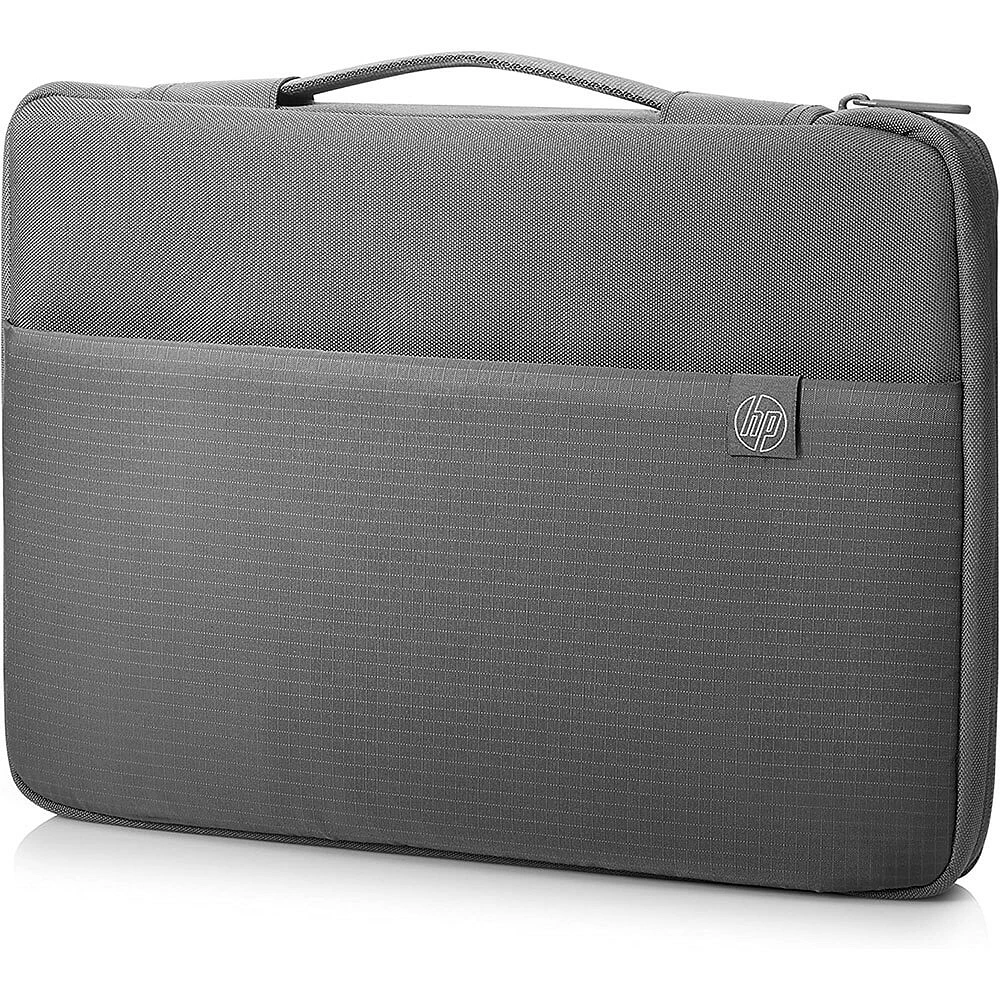 HP 15 inch Cross-Hatch Notebook Carry Sleeve with Handle - Gray | Electronic Express