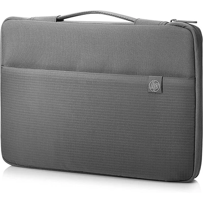 HP 15 inch Cross-Hatch Notebook Carry Sleeve with Handle - Gray | Electronic Express