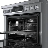 Bosch 800 Series 3.7 Cu. Ft. Stainless 5 Burner Slide-In Electric Range | Electronic Express